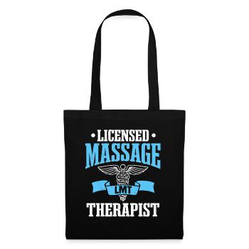LMT Licensed Massage Therapist Chiropractor - Tote Bag - black - Front