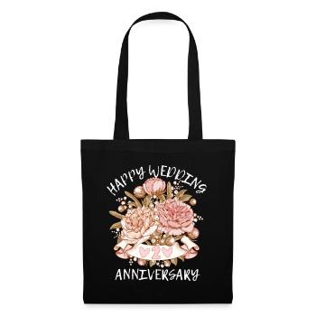 Wedding Anniversary Congratulations with Hydrangeas - Tote Bag - black - Front