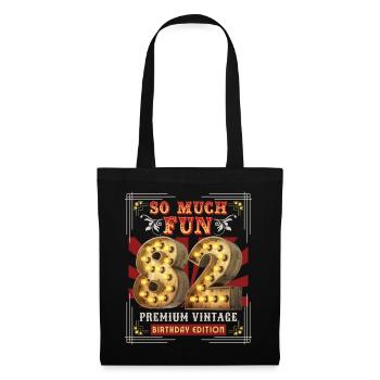 82nd birthday 82 years Vintage-Retro Fun-Birthday - Tote Bag - black - Front
