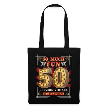 50th birthday 50 years Vintage-Retro Fun-Birthday - Tote Bag - black - Front