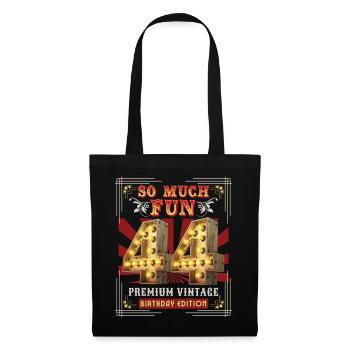 44th birthday 44 years Vintage-Retro Fun-Birthday - Tote Bag - black - Front