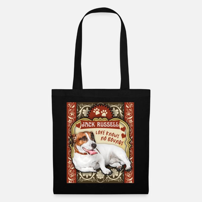 Jack-Russell-Terrier, Jack-Russell lustiger Spruch - Stoffbeutel - Schwarz