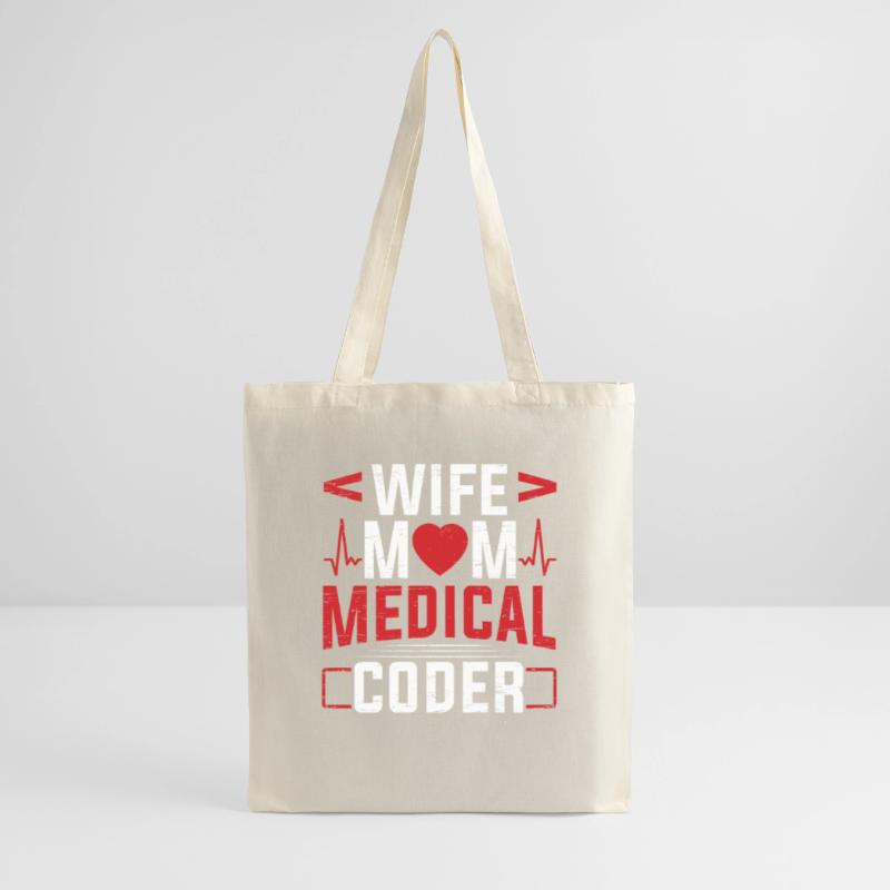 Medizinischer Biller Coding Krankenschwester Ehefrau Mama Medical Coder Stoffbeutel