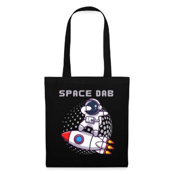 Dabbing astronaut cosmonaut, funny saying - Tote Bag - black - Front