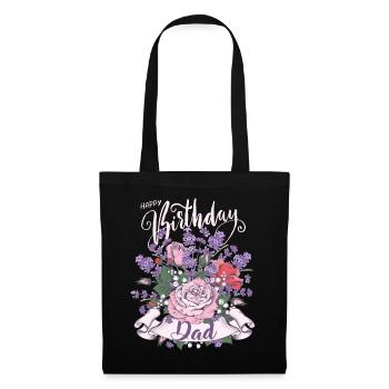 Birthday Happy-Birthday-Dad Father-Dad-Dad-Daddy - Tote Bag - black - Front
