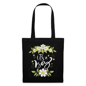 Baby Boy It's-a-Boy Announcement, Pregnancy - Tote Bag - black - Front