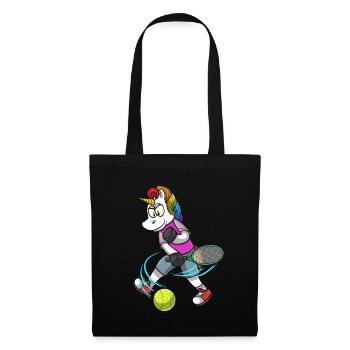 Tennis PLayer Unicorn Tennis - Tote Bag - black - Front
