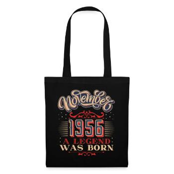 1956, birthday, November 1956, 11.1956, 11-1956 - Tote Bag - black - Front