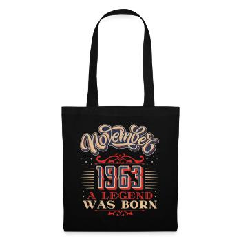 1963 birthday, November-1963, 11-1963 - Tote Bag - black - Front