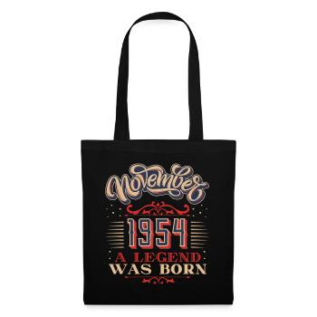 1954, birthday, November 1954, 11.1954, 11-1954 - Tote Bag - black - Front
