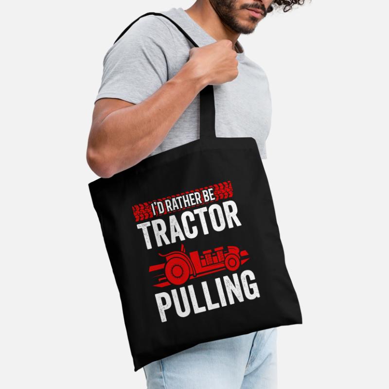 Truck Pulling I'd Rather Be Tractor Pulling Tote Bag
