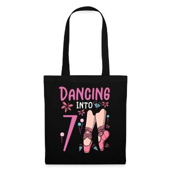 Ballet Shoes Dancing Ballerina 7 Ballett Birthday - Tote Bag - black - Front