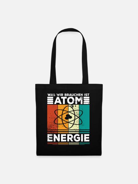 Atomenergie Kernenergie Kernkraft Atomkraftwerke - Stoffbeutel - Schwarz