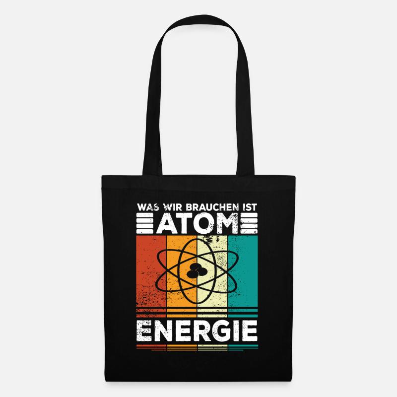 Atomenergie Kernenergie Kernkraft Atomkraftwerke - Stoffbeutel - Schwarz
