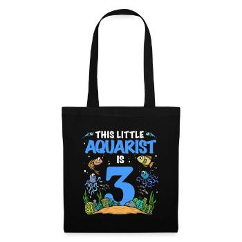 Aquarium 3 Birthday This Little Aquarist Birthday - Tote Bag - black - Front