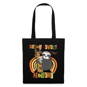Sloth Sloth, Mama Sloth, Saying Mother's Day - Tote Bag - black - Front