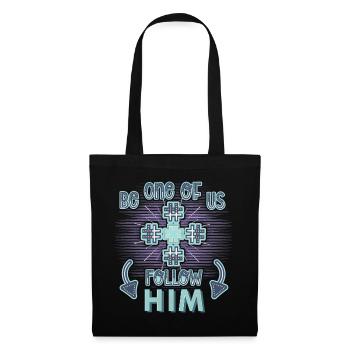 Chrétien disant Jésus-Christ, Croix - Sac en tissu - noir - Devant