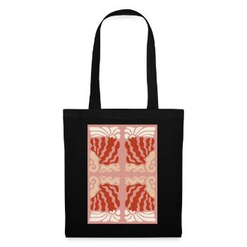Art Nouveau, Arts & Crafts, Esthétique, Vintage-1900 - Sac en tissu - noir - Devant