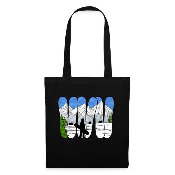 Snowboarding Snowboard Snowboarder - Stoffbeutel - Schwarz - Vorne
