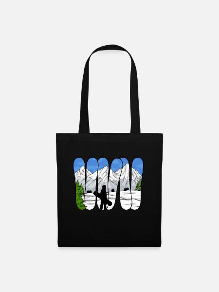 Snowboarding Snowboard Snowboarder - Tote Bag - black