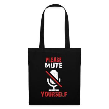 Teacher asks for silence in class and classroom - Tote Bag - black - Front