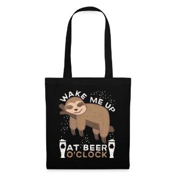 Sloth, funny beer saying, beer drinker Sloth - Tote Bag - black - Front