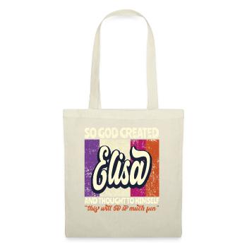 Elisa Name Gift Birthday Name Gift - Tote Bag - nature - Front