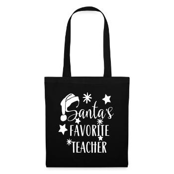 Le favori du Père Noël - Sac en tissu - noir - Devant
