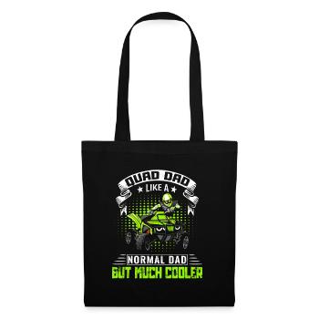 Quad Quad Riders Quad Driving Dad Daddy Papa Saying - Sac en tissu - noir - Devant