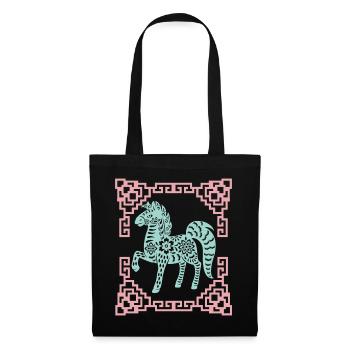 Year of the Horse, Chinese Horoscope China - Tote Bag - black - Front