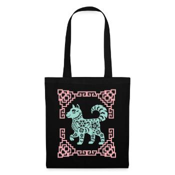 Year of the Dog, Chinese Horoscope China - Tote Bag - black - Front
