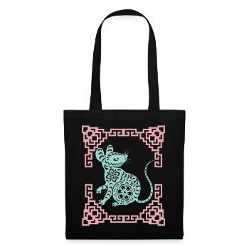 Year of the Rat, Chinese Horoscope China - Tote Bag - black - Front