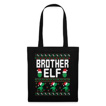 Tenue de Noël Frère Elfe - Sac en tissu - noir - Devant