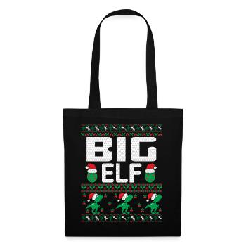 Big Elf Christmas Outfit - Stoffbeutel - Schwarz - Vorne