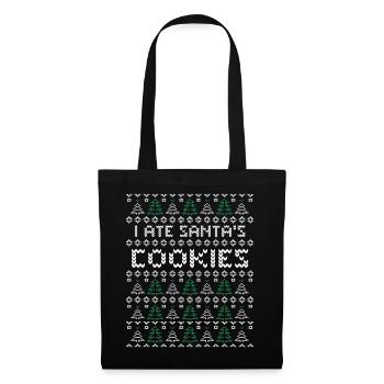 Cookies Ugly Christmas - Stoffbeutel - Schwarz - Vorne