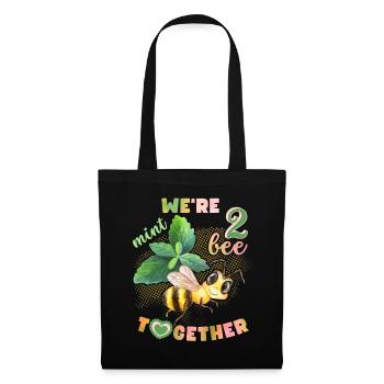 Valentine's Day, Bee Honey Bee funny saying Pun - Tote Bag - black - Front