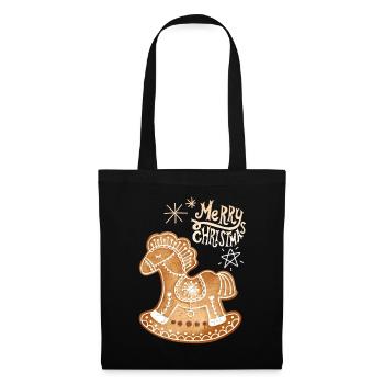Gingerbread Horse gingerbread-horse Christmas - Tote Bag - black - Front