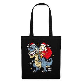 t Rex Santa Outfit - Sac en tissu - noir - Devant