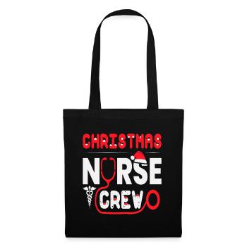 Christmas Nurse Crew Outfit - Tote Bag - black - Front