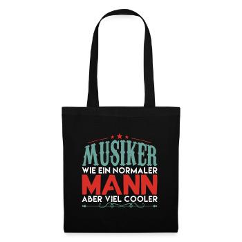 Gitarren Opa Gitarre Großvater Geschenk !! - Stoffbeutel - Schwarz - Vorne