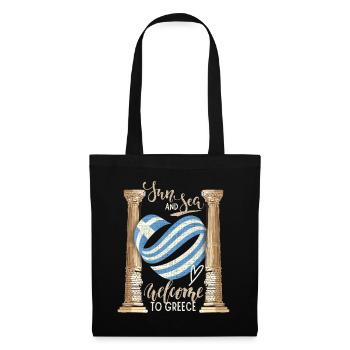 Greece, Sun and Sea Ancient Ruins - Tote Bag - black - Front