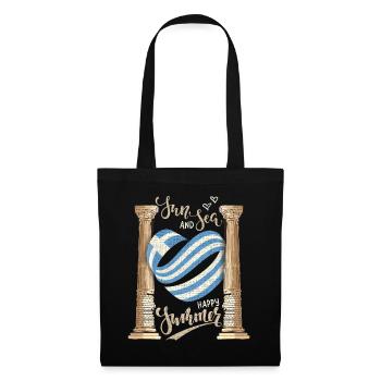 Sun and Sea Greece Holiday Ancient Ruins - Tote Bag - black - Front