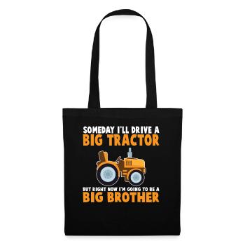 One day I will drive a big tractor - Tote Bag - black - Front