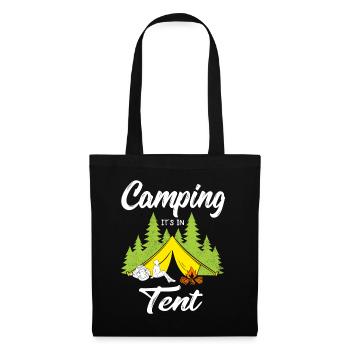 Camping It s in Tent - Tote Bag - black - Front