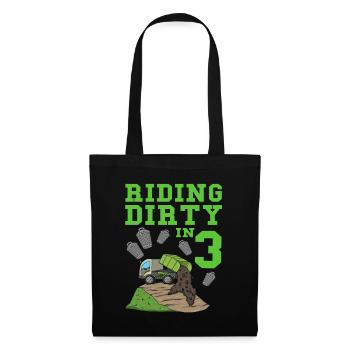 Garbage Truck Birthday Kids Boy 3rd Birthday Party - Tote Bag - black - Front