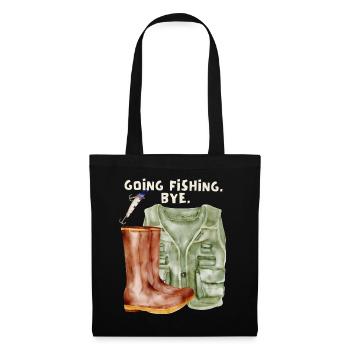 Fishing, anglers, fish, fish hooks, saying - Tote Bag - black - Front