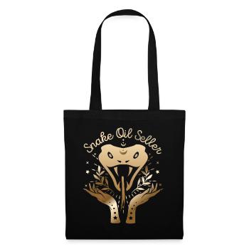Snake, vendeur d’huile de serpent, disant - Sac en tissu - noir - Devant