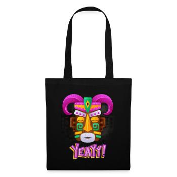 Aztecs, Mayan culture, tribal culture folklore mask - Tote Bag - black - Front