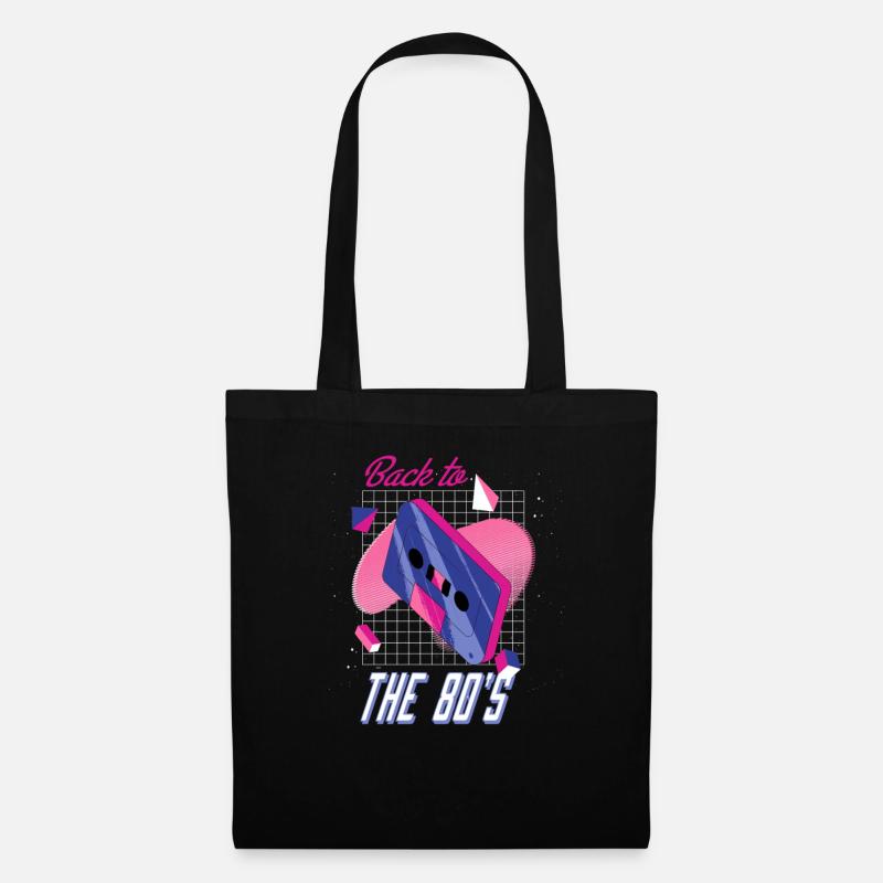 Retro 80s Back To The 80's - Tote Bag - black