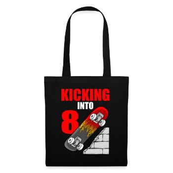 Skateboard Birthday For Boys 8th Birthday Skater - Tote Bag - black - Front